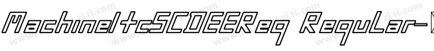 MachineItcSCDEEReg Regular字体转换